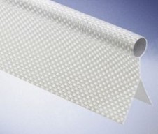 textilní kedr 11mm, 2-praporkový, bílý