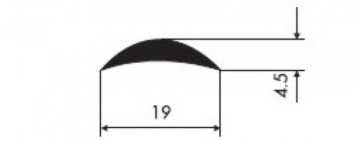 Krycí lišta 19×4,5mm