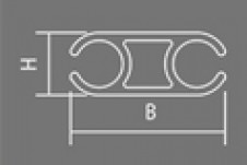 dvojitá kedrová lišta 10-13mm ( DKE-50 )