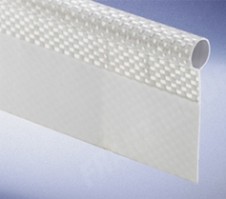 textilní kedr 10mm, 1-praporkový, bílý
