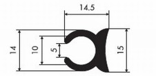 Kedrová lišta 7,5-9,5mm ( KE-16 ) - sleva